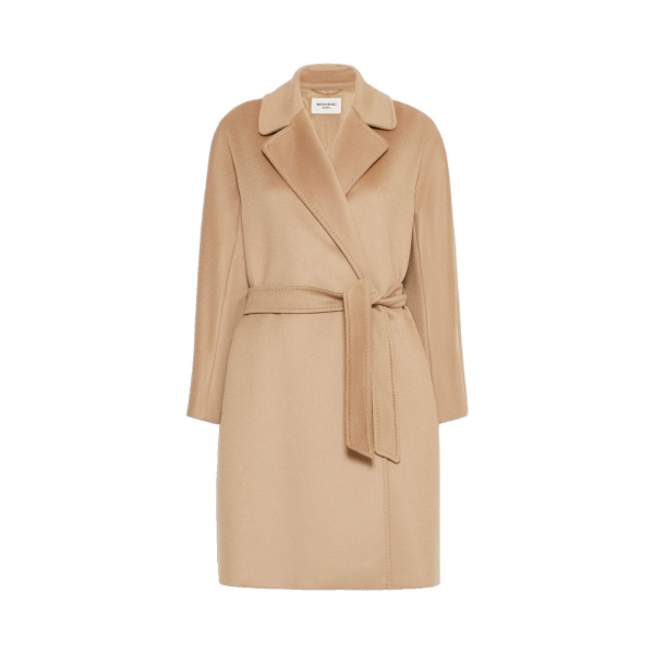 Max Mara Pedale Wool Wrap Coat in Camel | Wool Coat | Luxury Shoes 