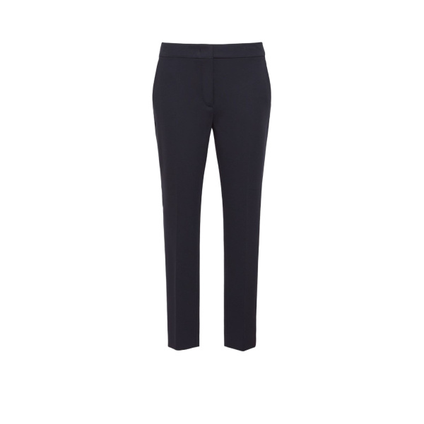 Max Mara Pegno Viscose Jersey Trousers in Ultramarine | Tailored pants | Luxury Shoes 