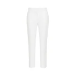 Max Mara Pegno Viscose Jersey Trousers in White | Tailored pants | Luxury Shoes 