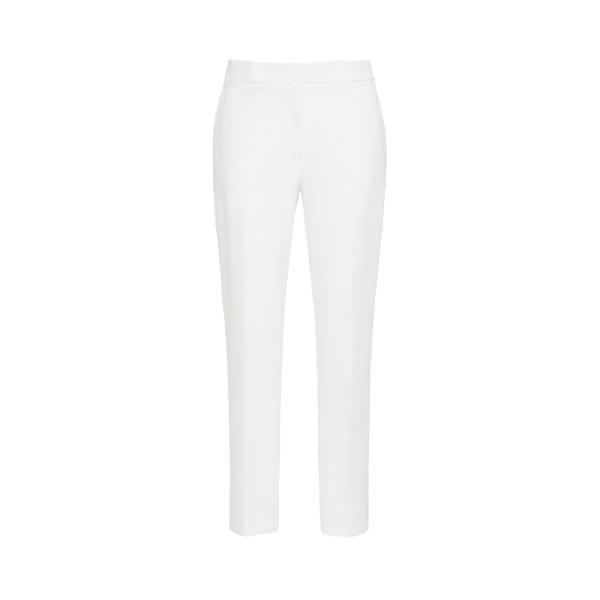 Max Mara Pegno Viscose Jersey Trousers in White | Tailored pants | Luxury Shoes 