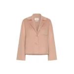Max Mara Pelota Double Wool Cropped Jacket in Antique Rose | Blazers | Luxury Shoes 