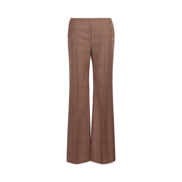 Max Mara Pepato Slim Patterned Wool Grisaille Trousers in Camel | Tailored pants | Luxury Shoes 