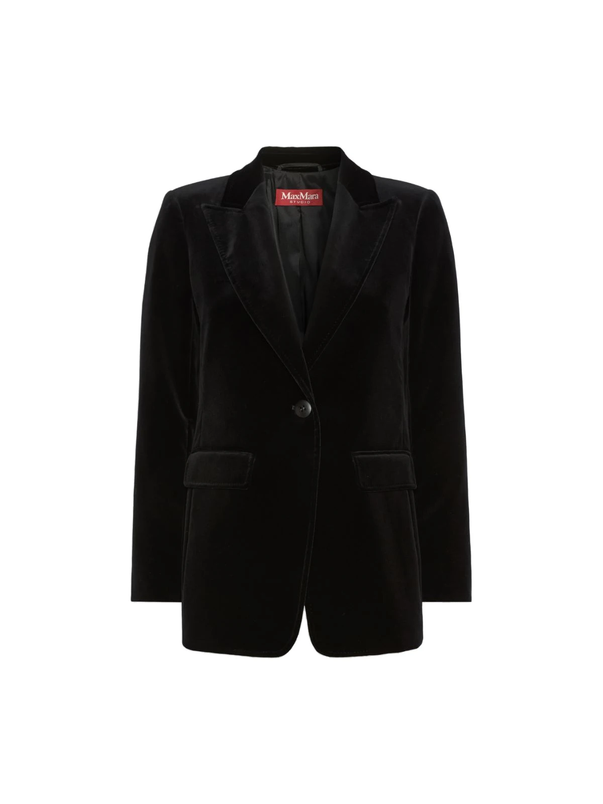 Max Mara Pera Velvet Blazer in Black Max Mara Pera Velvet Blazer in Black | Blazers | Luxury Shoes