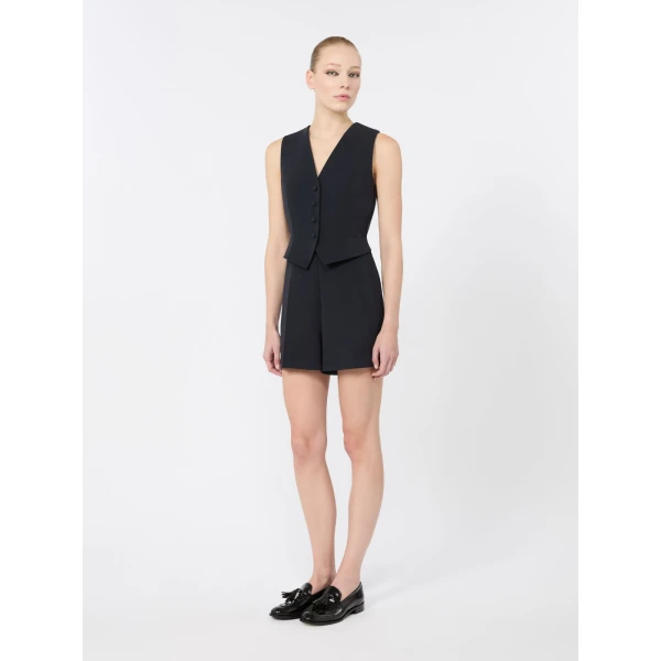 Max Mara Perle Cady Playsuit in Navy | Jumpsuit | Luxury Shoes 
