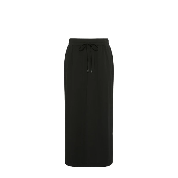 Max Mara Perle Milano Knit Jersey Maxi Skirt in Black | Maxi Skirts | Luxury Shoes 