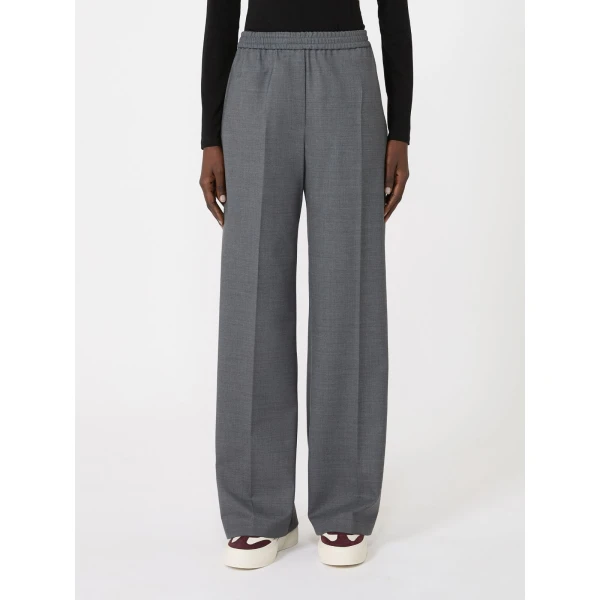 Max Mara Petra Stretch Wool Batavia Trousers in Dark Grey | Tailored pants | Luxury Shoes 
