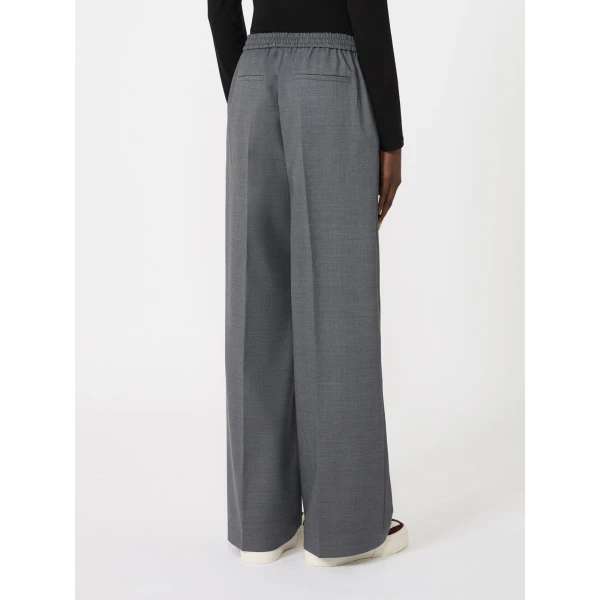 Max Mara Petra Stretch Wool Batavia Trousers in Dark Grey | Tailored pants | Luxury Shoes 