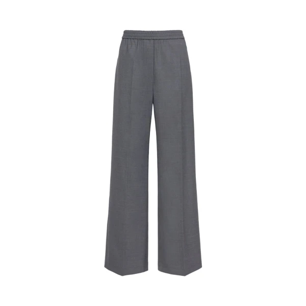 Max Mara Petra Stretch Wool Batavia Trousers in Dark Grey | Tailored pants | Luxury Shoes 
