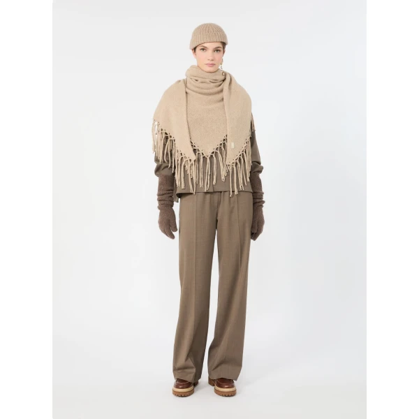 Max Mara Petra Stretch Wool Batavia Trousers in Marron Glace | Tailored pants | Luxury Shoes 