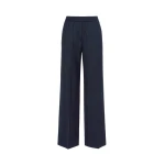 Max Mara Petra Stretch Wool Batavia Trousers in Navy | Tailored pants | Luxury Shoes 