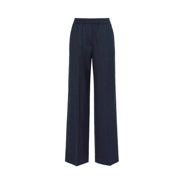 Max Mara Petra Stretch Wool Batavia Trousers in Navy | Tailored pants | Luxury Shoes 