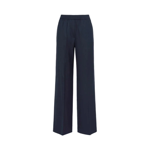 Max Mara Petra Stretch Wool Batavia Trousers in Navy | Tailored pants | Luxury Shoes 