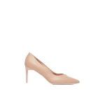 Max Mara Phyllis Nappa Leather Court Shoes in Powder Pink | Heels | Luxury Shoes 