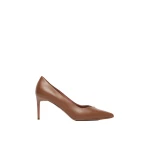 Max Mara Phyllis Nappa Leather Court Shoes in Tobacco | Heels | Luxury Shoes 