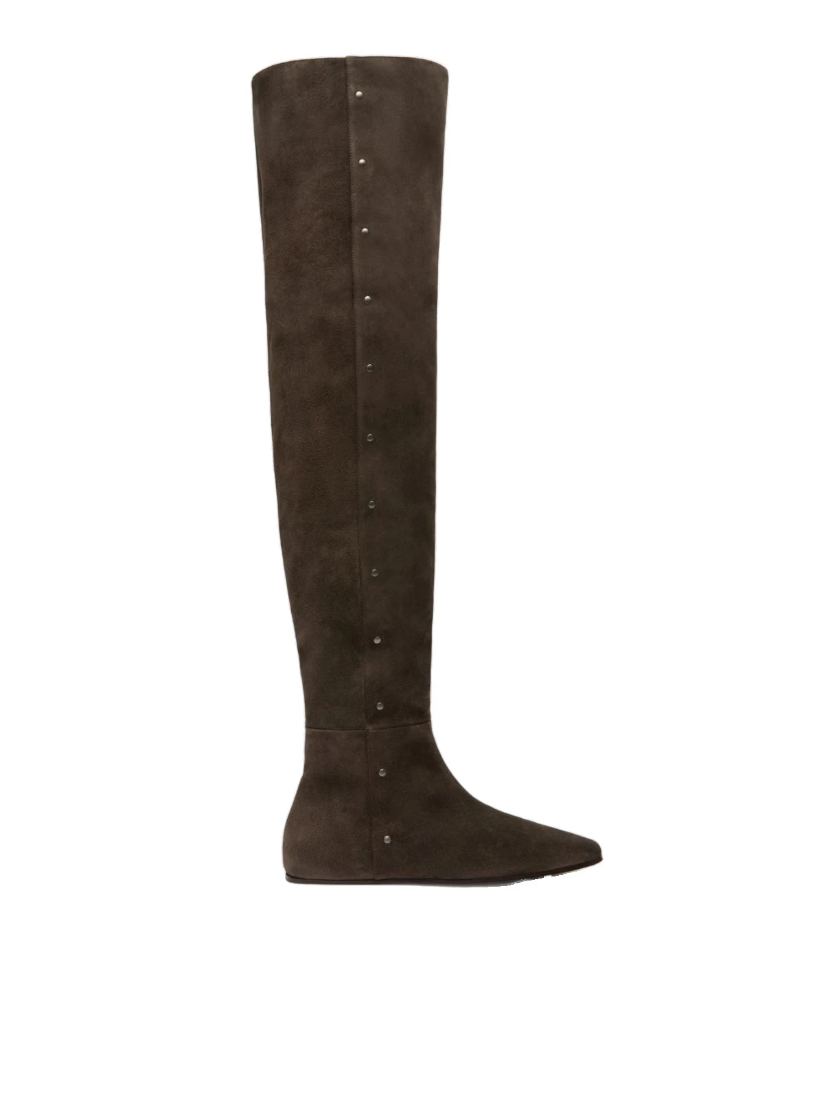 Max Mara Pietra Studded Split Leather Boots in Dark Brown Max Mara Pietra Studded Split Leather Boots in Dark Brown | Boots | Luxury Shoes