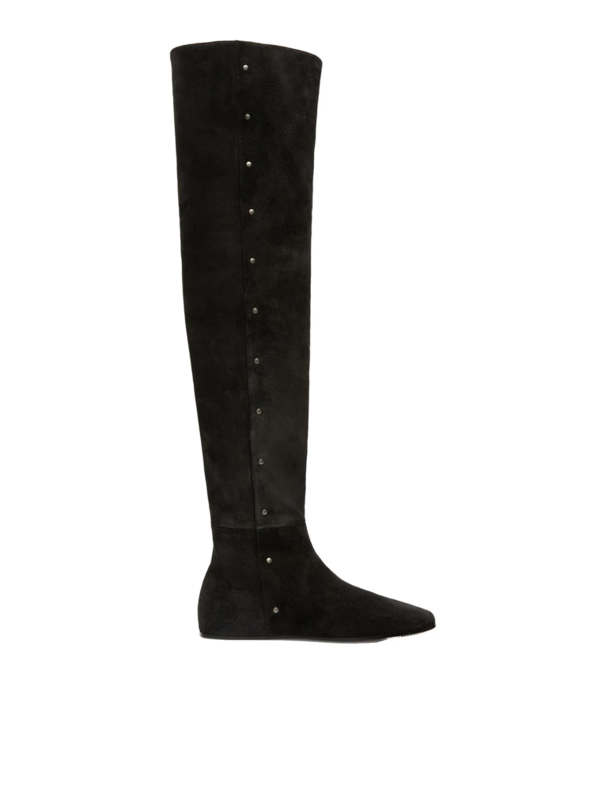 Max Mara Pietra Studded Split Leather Boots in Dark Grey Max Mara Pietra Studded Split Leather Boots in Dark Grey | Boots | Luxury Shoes