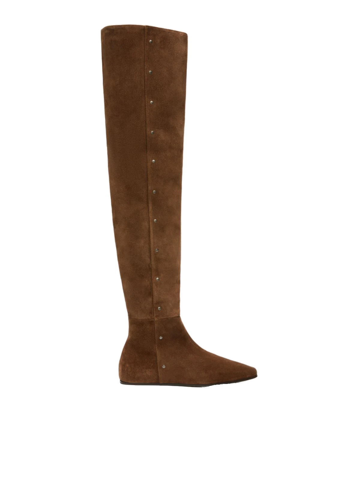 Max Mara Pietra Studded Split Leather Boots in Hazelnut Brown Max Mara Pietra Studded Split Leather Boots in Hazelnut Brown | Boots | Luxury Shoes
