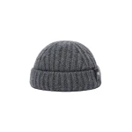 Max Mara Pietre Cashmere Docker Hat in Dark Grey | Hats | Luxury Shoes 