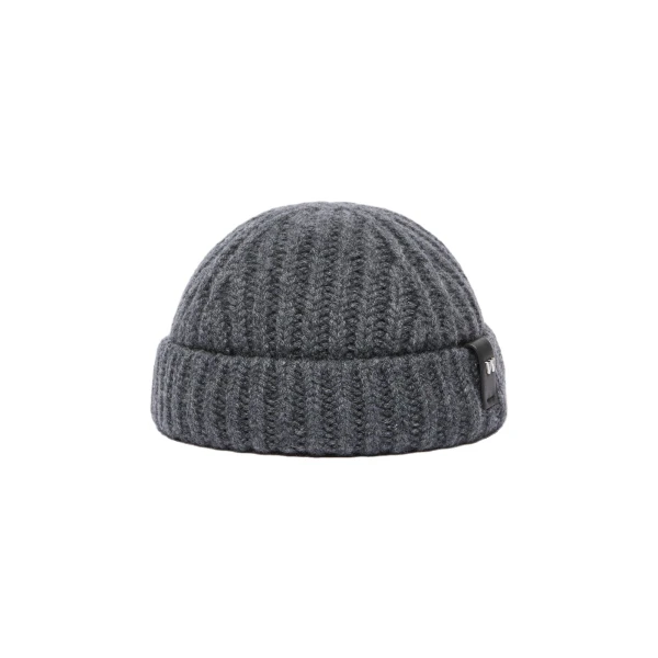 Max Mara Pietre Cashmere Docker Hat in Dark Grey | Hats | Luxury Shoes 