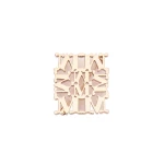 Max Mara Pioppo MaxMonogram Brooch in Bronze | Brooches & Pins | Luxury Shoes 