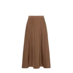Max Mara Piovra Radzmir Flared Maxi Skirt in Honey | Maxi Skirts | Luxury Shoes 