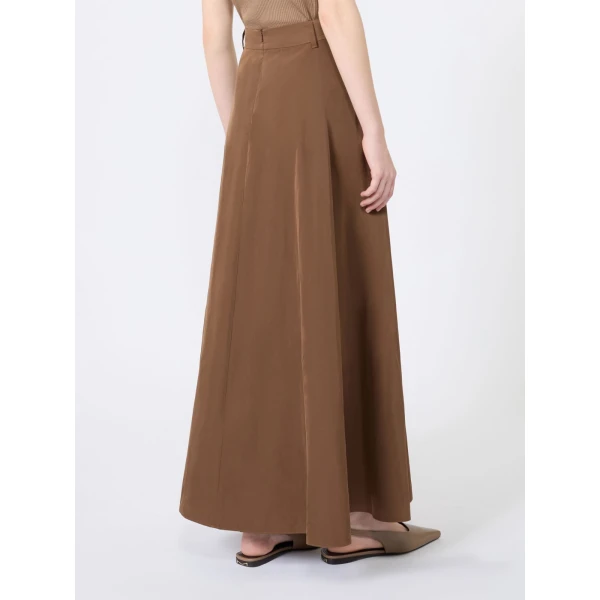 Max Mara Piovra Radzmir Flared Maxi Skirt in Honey | Maxi Skirts | Luxury Shoes 