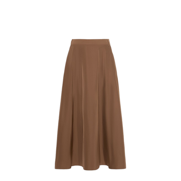 Max Mara Piovra Radzmir Flared Maxi Skirt in Honey | Maxi Skirts | Luxury Shoes 
