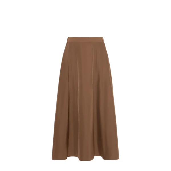 Piovra Radzmir Flared Maxi Skirt in Honey