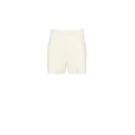 Max Mara Pittura Lightweight Woollen Cloth Shorts in Ivory | Shorts | Luxury Shoes 