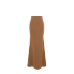 Max Mara Piuma Wool and Cashmere Knit Skirt in Camel | Maxi Skirts | Luxury Shoes 