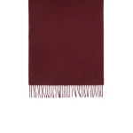Max Mara Plain Wool Stole in Bordeaux | Scarves | Luxury Shoes 
