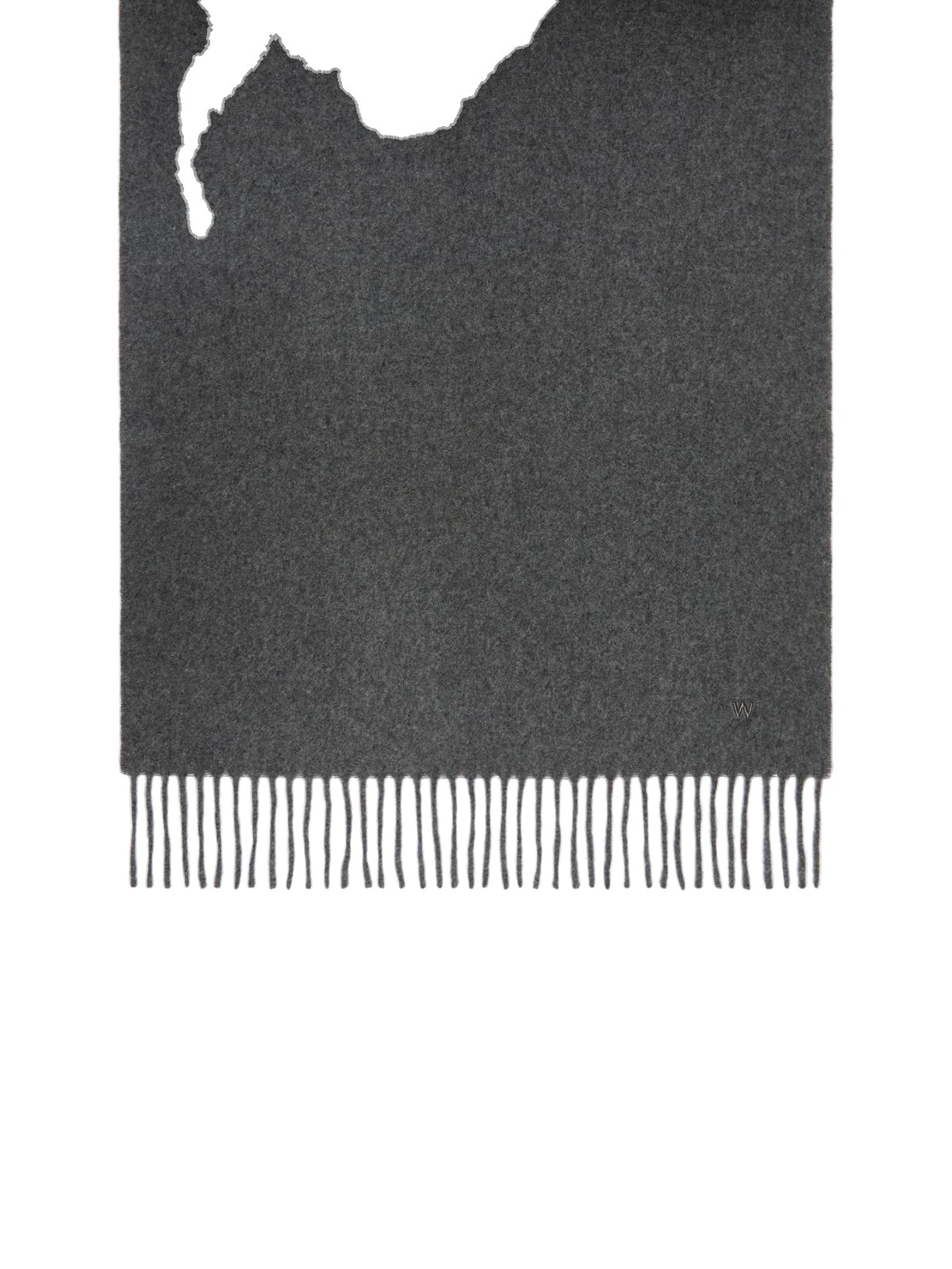 Max Mara Plain Wool Stole in Medium Grey Max Mara Plain Wool Stole in Medium Grey | Scarves | Luxury Shoes
