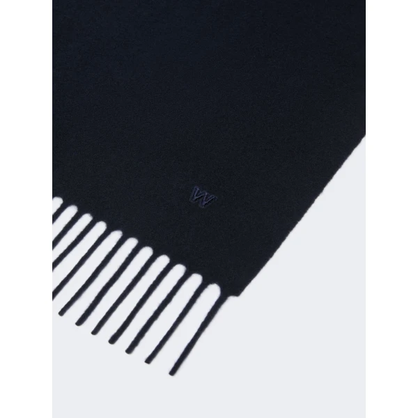 Max Mara Plain Wool Stole in Ultramarine | Scarves | Luxury Shoes 