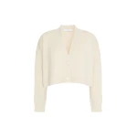 Max Mara Platani Wool and Cashmere Boxy Cardigan in Beige | Cardigan | Luxury Shoes 