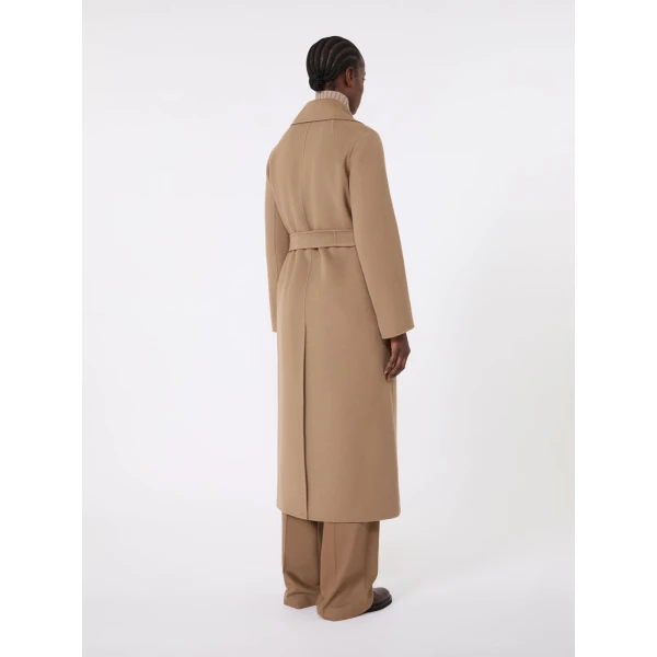 Max Mara Poldo Wool Broadcloth Robe Coat in Camel | Wool Coat | Luxury Shoes 