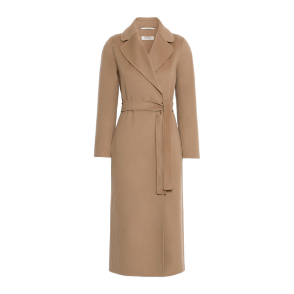 Max Mara Poldo Wool Broadcloth Robe Coat in Camel | Wool Coat | Luxury Shoes 