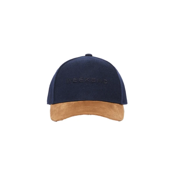 Max Mara Pomposa Wool Cloth Baseball Cap in Ultramarine | Hats | Luxury Shoes 