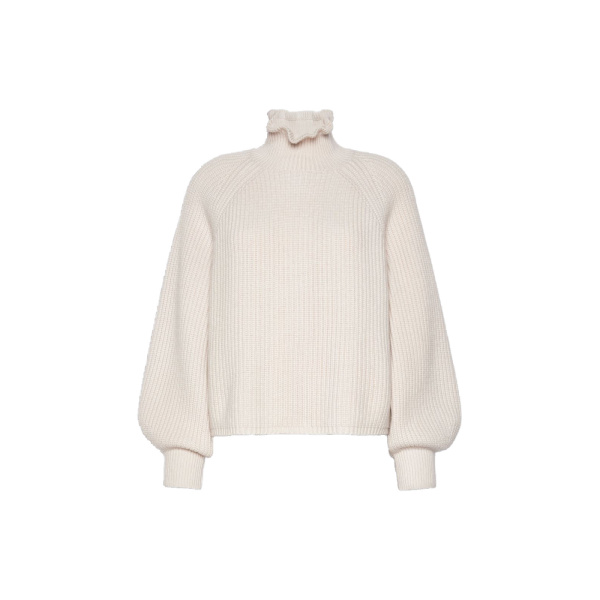 Max Mara Pontile Wool and Cashmere Sweater in Beige | Sweaters | Luxury Shoes 