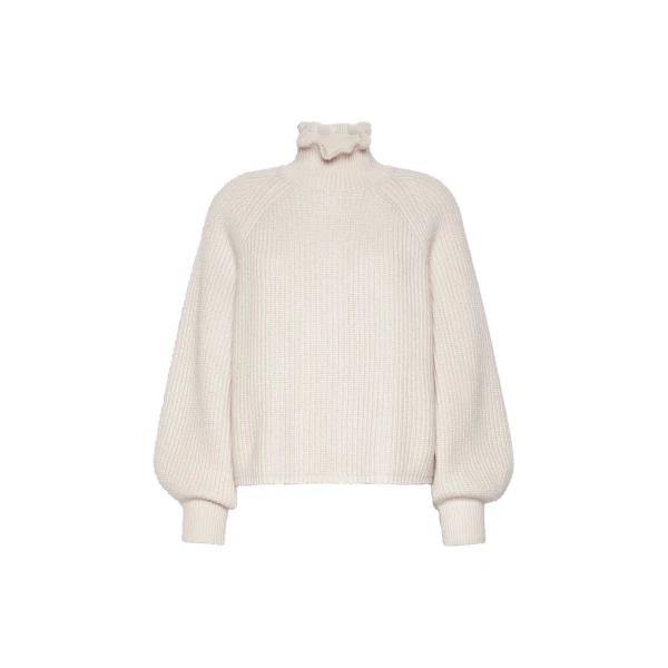 Pontile Wool and Cashmere Sweater in Beige