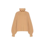 Max Mara Pontile Wool and Cashmere Sweater in Camel | Sweaters | Luxury Shoes 