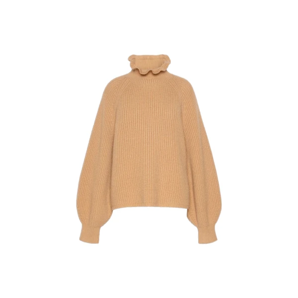 Pontile Wool and Cashmere Sweater in Camel