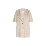 Max Mara Popoli Cashmere Drap Hooded Cape in Beige | Women | Luxury Shoes 