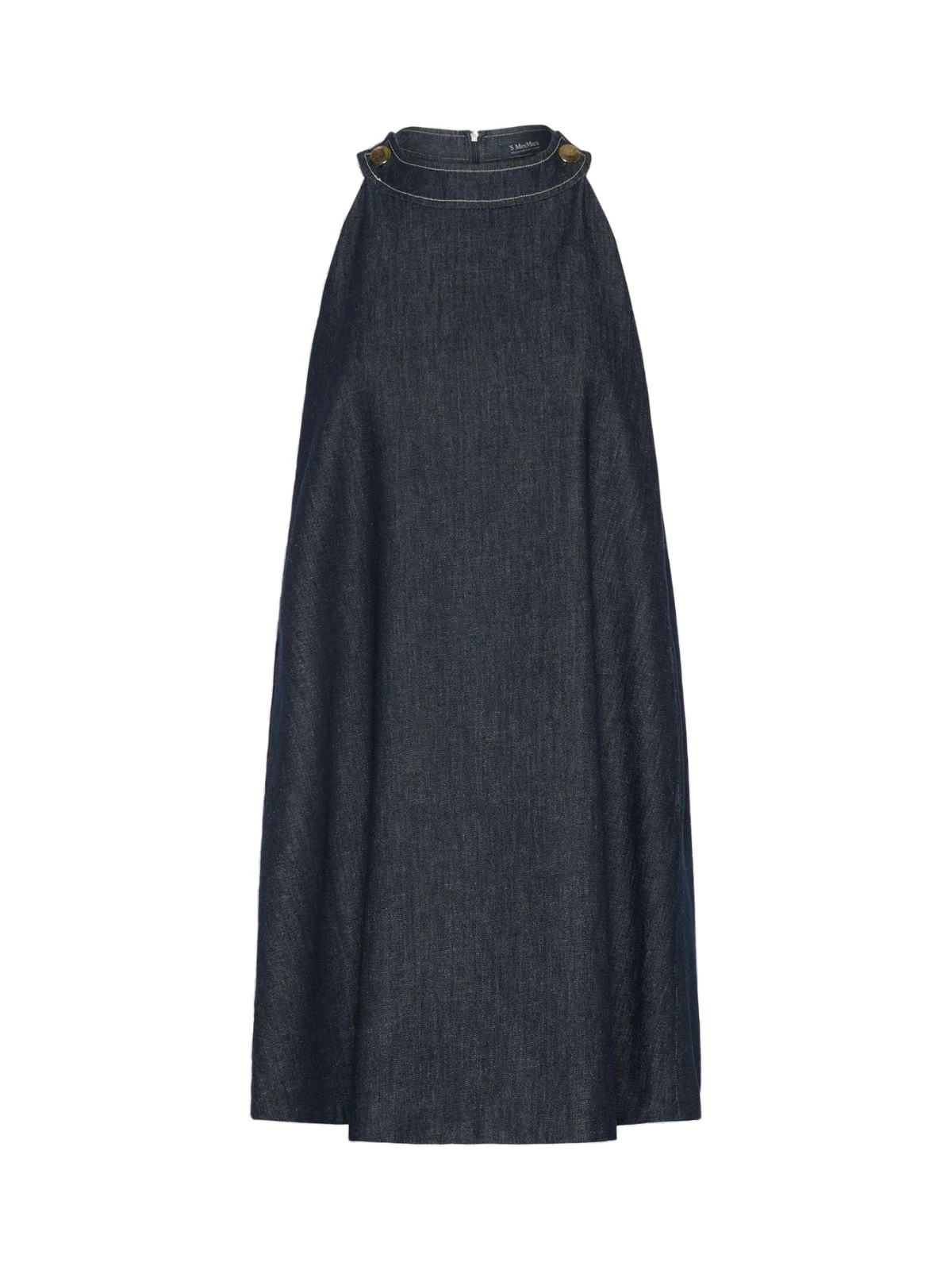 Max Mara Portici Sleeveless Denim Mini Dress in Ultramarine Max Mara Portici Sleeveless Denim Mini Dress in Ultramarine | Mini Dresses | Luxury Shoes