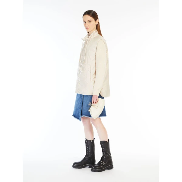 Max Mara Prati Small Sheepskin Pasticcino Bag in Ivory | Clutch Bags | Luxury Shoes 