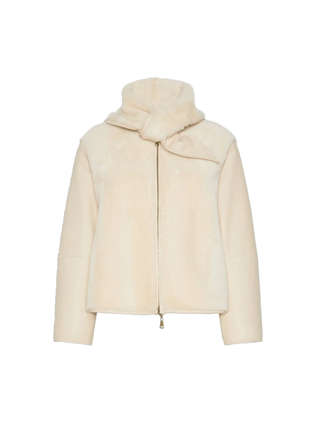 Max Mara Prisma Reversible Short Nappa Sheepskin Coat in Ivory Max Mara Prisma Reversible Short Nappa Sheepskin Coat in Ivory | Leather Coats | Luxury Shoes