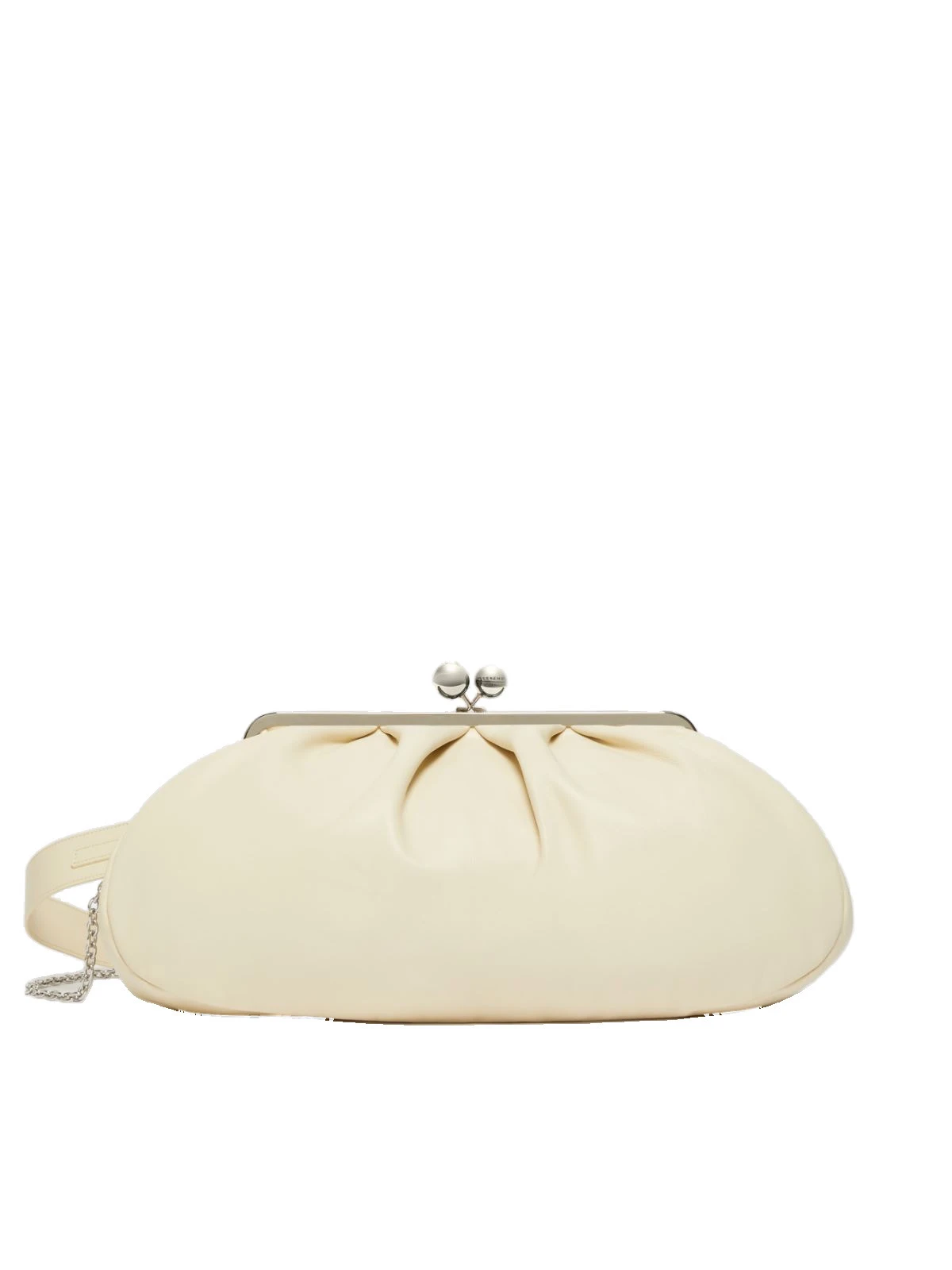 Max Mara Provino Large Nappa Pasticcino Bag in Ivory Max Mara Provino Large Nappa Pasticcino Bag in Ivory | Clutch Bags | Luxury Shoes