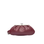 Max Mara Provino Large Nappa Pasticcino Bag in Ruby | Clutch Bags | Luxury Shoes 