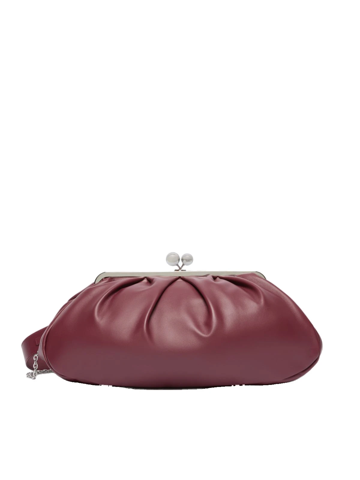 Max Mara Provino Large Nappa Pasticcino Bag in Ruby Max Mara Provino Large Nappa Pasticcino Bag in Ruby | Clutch Bags | Luxury Shoes