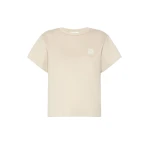 Max Mara Quagga Cotton Jersey Boxy T-Shirt in Stone Grey | T-shirts | Luxury Shoes 
