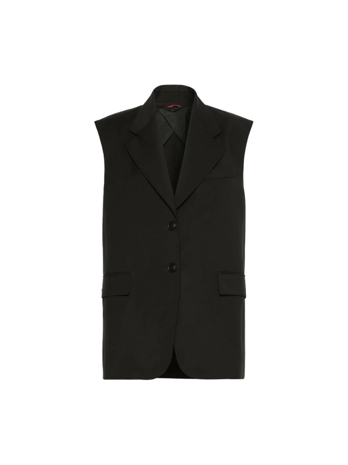 Max Mara Quasar Sleeveless Wool Jacket in Black Max Mara Quasar Sleeveless Wool Jacket in Black | Jackets | Luxury Shoes